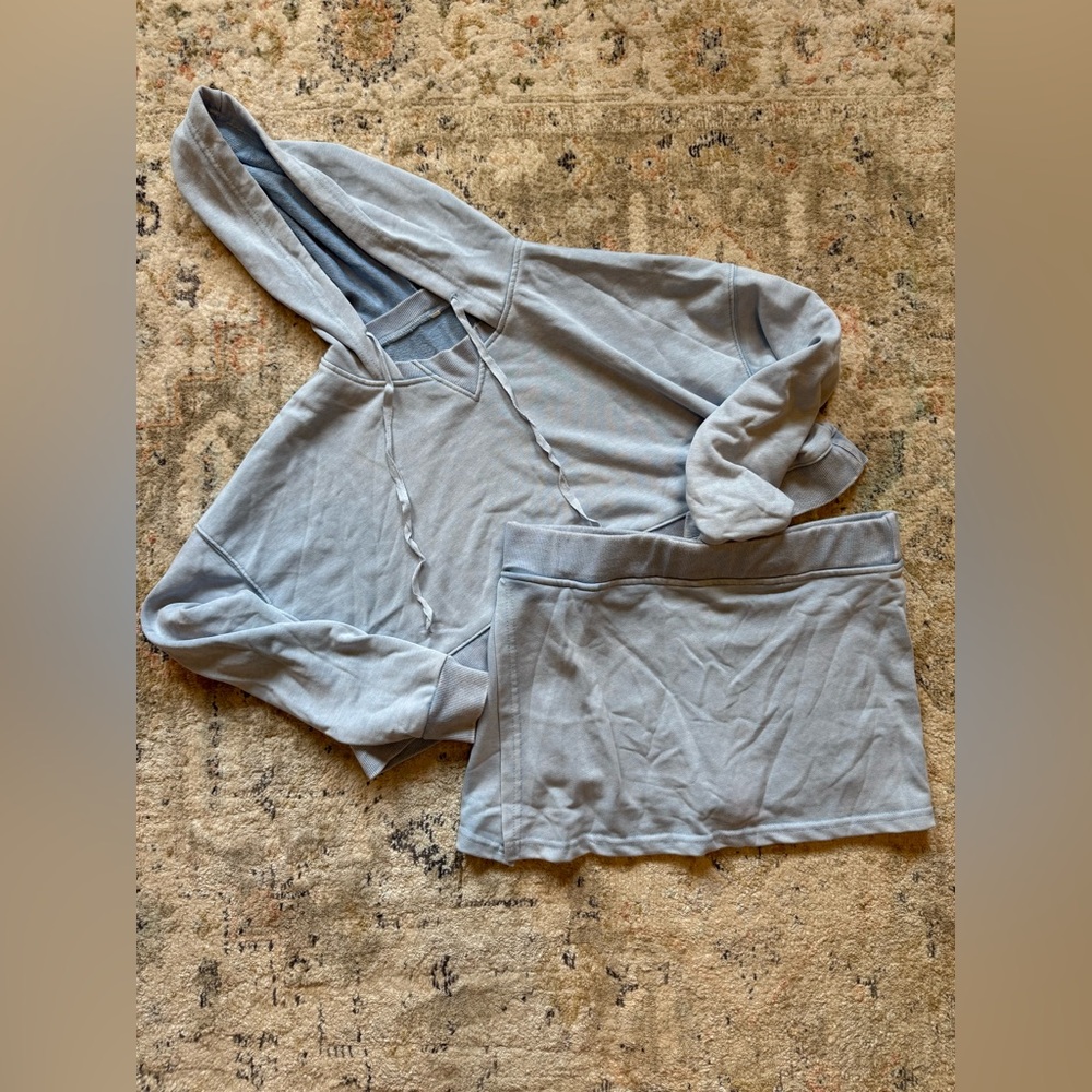 Cropped Hoodie & Skort Set